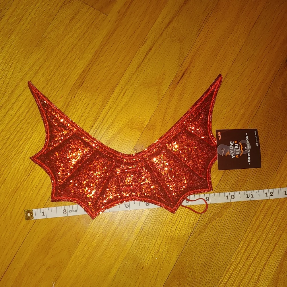 Hyde and eek Sparkly Red Cat Devil wings Halloween Costume